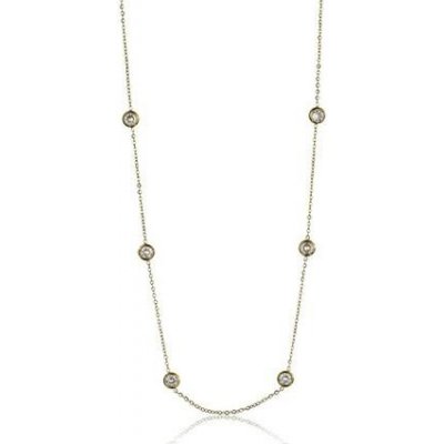 Emily Westwood Jemný pozlacený náhrdelník s krystaly EWN23096G – Zboží Dáma