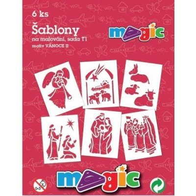Magic Šablony papírové Betlém sada 6 kusů – Zboží Dáma Magic Šablony papírové Betlém sada 6 kusů – Zboží Dáma