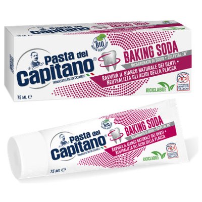 Pasta del Capitano Baking soda komplexní zubní pasta 100 ml – Zbozi.Blesk.cz