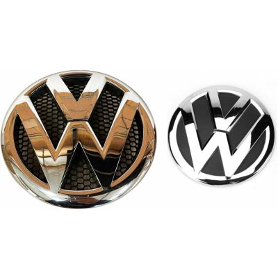 VW znak T5 165+130mm chrom - set 2 kusy – Zboží Mobilmania
