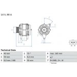 generátor BOSCH 0 986 038 380