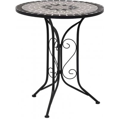 OMAXI 733654 Mozaikový bistro stolek šedý 60 cm keramika – Hledejceny.cz