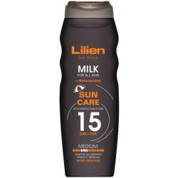 Lilien Sun Active mléko na opalování SPF15 200 ml