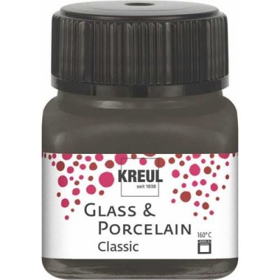 Kreul Barva na sklo a porcelán classic 20 ml TMAVÁ HNĚDÁ – Sleviste.cz