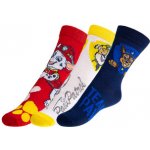 Ponožky dětské Tlapková patrola 1 sada 3 páry bílá červená modrá žlutá – Hledejceny.cz