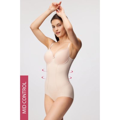Orhideja Lingerie Stahovací body Angie Spacer 3D béžová – Sleviste.cz