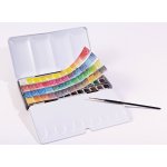 Sennelier Mistrovské akvarelové barvy l'Aquarelle v půl-pánvičkách v sadě 48 odstínů