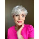 Paruka z pravých a umělých vlasů Mona šedivá – Zboží Dáma