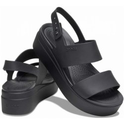 Crocs Sandály Brooklyn Low Wedge W 206453 Černá