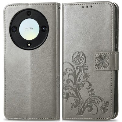 Vsechnonamobil ART FLOWERS Peněženkový kryt Honor Magic5 Lite šedý 57383 – Zboží Živě