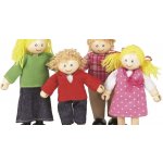 Tidlo Dřevěné panenky do domečku Rodina – Zboží Dáma