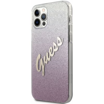 Pouzdro Guess PC/TPU vintage iPhone 12/12 Pro 6.1 Gradient Pink – Zbozi.Blesk.cz