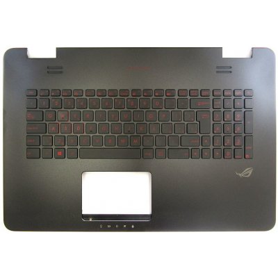 slovenská klávesnice Asus ROG G771JM N751JM GL771JM černá/red SK palmrest kryt podsvit – Zboží Mobilmania