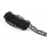 Silonová krajka - černá - šířka 2 cm – Zboží Dáma