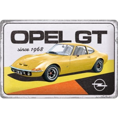 Nostalgic Art Plechová Cedule Opel GT Since 1968 – Zboží Mobilmania