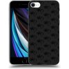 Pouzdro a kryt na mobilní telefon Apple Pouzdro Picasee silikonové Apple iPhone SE 2020 - Separ - Black On Black 1 černé