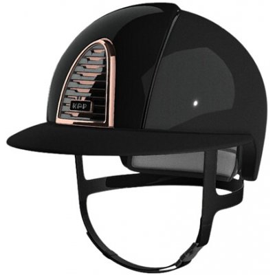 KEP Italia Bezpečnostní jezdecká přilba Cromo 2.0 Shine Nero Swarovski Polo černá – Zboží Dáma