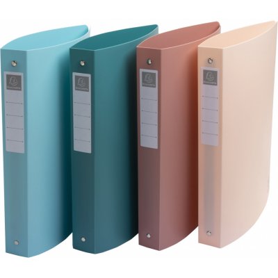 Exacompta 4kroužkový pořadač Skandi A4 maxi 40 mm mix barev – Sleviste.cz