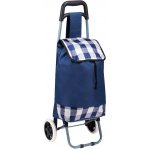 EDCO Nákupní taška na kolečkách modrá se světlým poklopem – Sleviste.cz