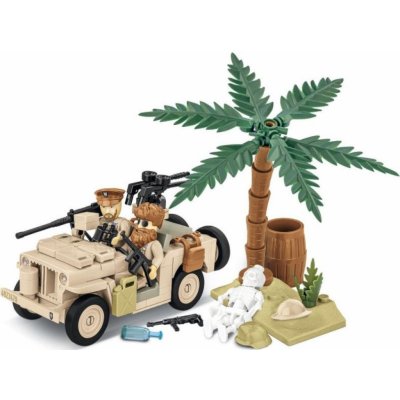 COBI 2298 World War II 1:35 Americký terénní automobil Jeep Willys MB - SAS – Zboží Dáma