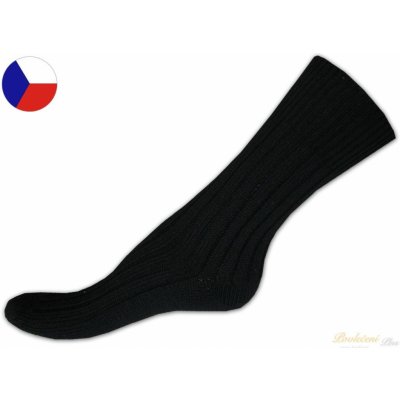 Nepon Pracovní ponožky s jemným svěrem Žebro černé – Zboží Mobilmania