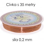 Měděný drát, 0,2mm (35m) – Zboží Dáma