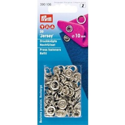 PRYM Knoflík stiskací JERSEY 10 mm - stříbrný (náhradní) – Zbozi.Blesk.cz