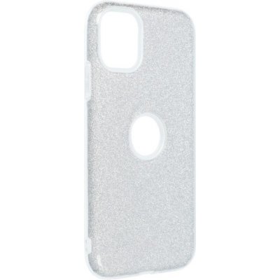 Pouzdro Shining case Apple iPhone 11 stříbrné