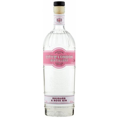 City of London Rhubarb & Rose Gin 40,3% 0,7l (holá láhev)