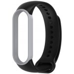 Xiaomi Mi Band 5/6 náhradní náramek dvoubarevný Černo-šedá MBSCZ-5D003 – Zboží Mobilmania