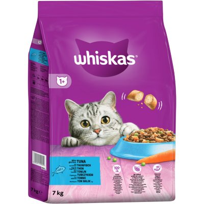 Whiskas 1+ s tuňákem 7 kg – Hledejceny.cz