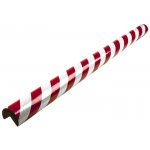 Ochrana rohů Knuffi® typ A+ samolepicí délka 1 m reflexní Ø 60 mm červeno-bílá – Hledejceny.cz