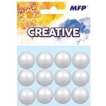 MFP Koule polystyrenová hladká 2 cm bílá 12 ks – Sleviste.cz