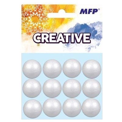 MFP Koule polystyrenová hladká 2 cm bílá 12 ks – Sleviste.cz