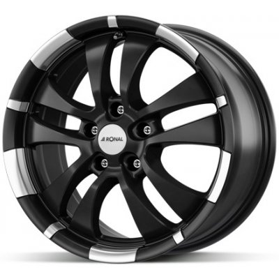 Ronal R59 7x16 5x100 ET38 matt black polished – Zbozi.Blesk.cz