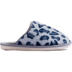 Shelovet leopardí papuče t-20bl modro-šedé