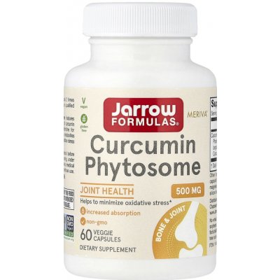 Jarrow Formulas Curcumin Phytosome kurkumin komplex 500 mg 60 kapslí – Hledejceny.cz