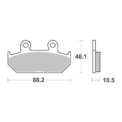Brzdové destičky Brembo přední HONDA GL 1500 Gold Wing rok 88-00 – Hledejceny.cz