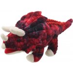 Dino Maňásek na ruku Malý triceratops červený Babys 35 cm – Zboží Dáma