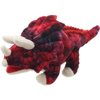 Dino Maňásek na ruku Malý triceratops červený Babys 35 cm – Hledejceny.cz