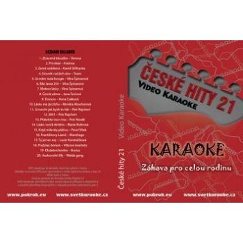 České hity 21. Karaoke DVD