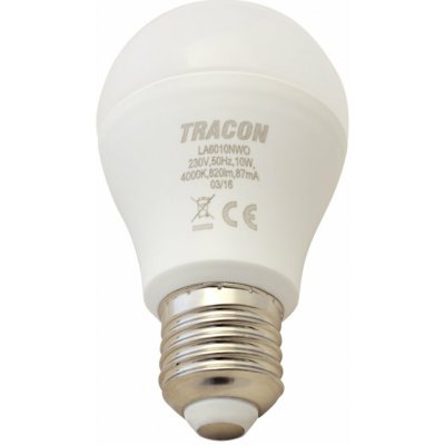 Tracon electric LED žárovka koule E27 10W stmívatelná teplá bílá – Hledejceny.cz