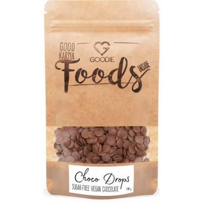 Goodie Choco Drops mléčná čokoláda s erythritolem 150 g – Hledejceny.cz