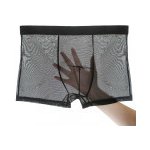 Sexy transparentní vintage pánské boxerky ZM-903 Černá ZM-903 – Zboží Dáma