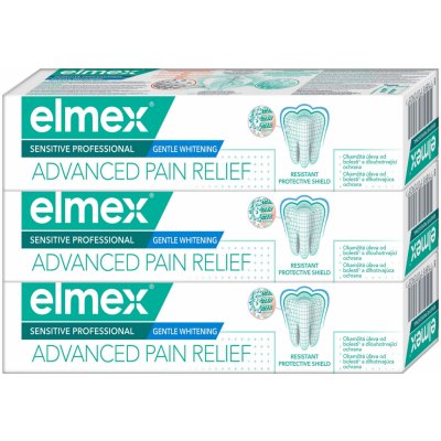 Elmex Sensitiv Professional Gentle Whitening 3 x 75 ml – Hledejceny.cz
