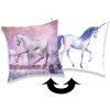 Dekorační polštář Jerry Fabrics Polštář s flitry Unicorn 01 40x40