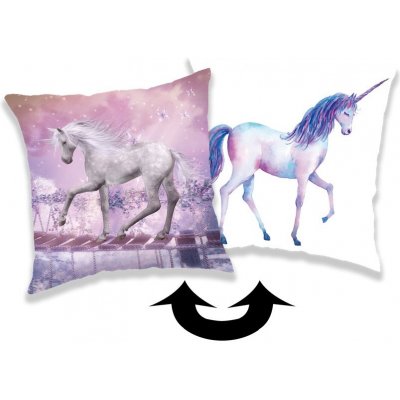 Jerry Fabrics Polštář s flitry Unicorn 01 40x40 – Zboží Mobilmania