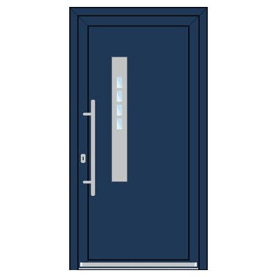 OknaDvereNaMiru.cz Vchodové dveře INOX 1423 bílá 110 x 215 cm – Zboží Mobilmania