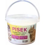 Písek pro činčily kyblík 3kg – Zbozi.Blesk.cz