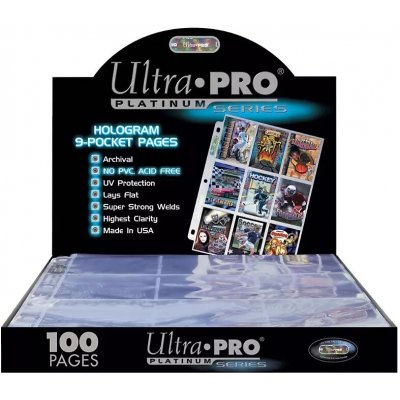 Ultra PRO UltraPRO: Platinum stránkové obaly na 9 karet 100 ks/balení – Sleviste.cz